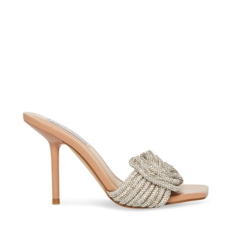 Sandalias Tacones Steve Madden Applaud Mujer Plateadas | ES XH891S